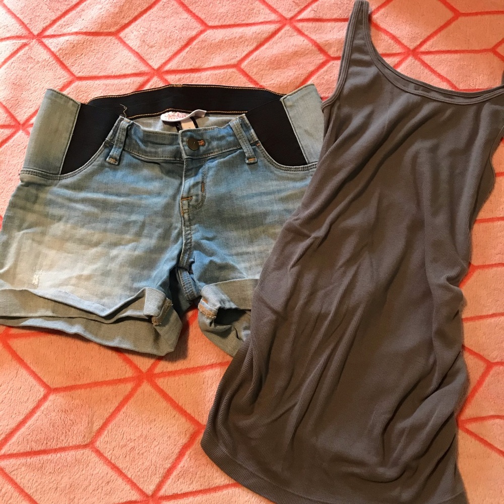 Denim Maternity Shorts!